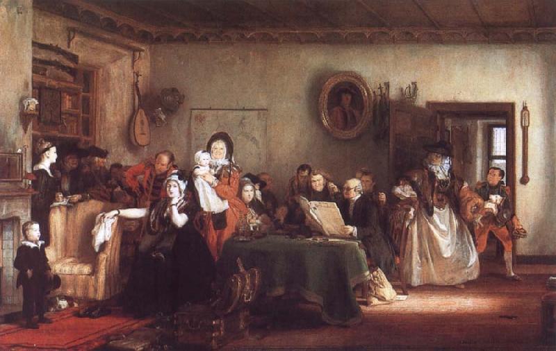 Sir David Wilkie Reading the Will China oil painting art